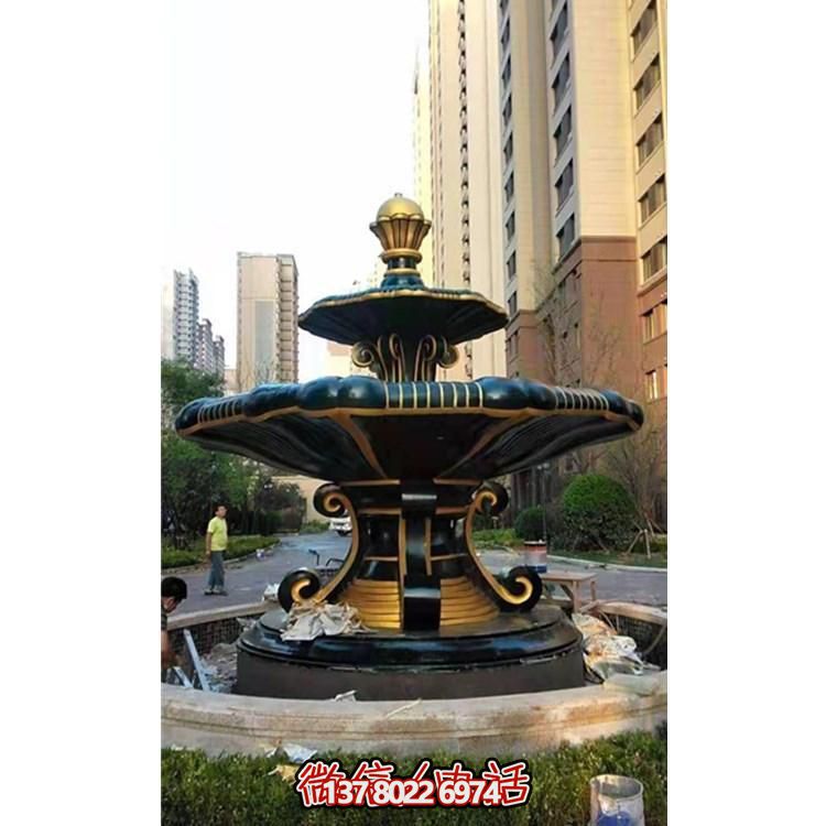 歐式風格石雕大型噴泉雕塑，點綴別墅小區