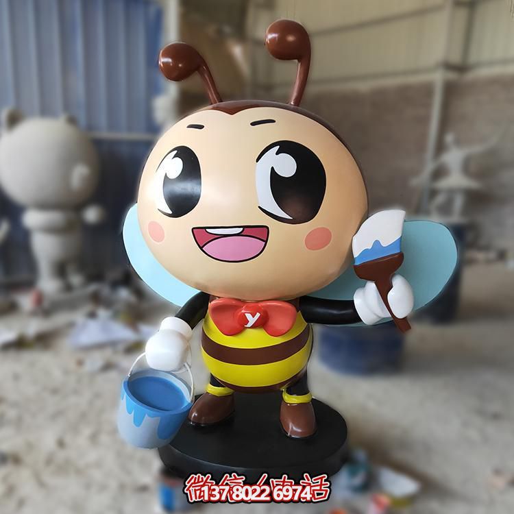 蜜蜂玻璃鋼雕塑，為你的戶外園林景觀增添卡通風(fēng)采