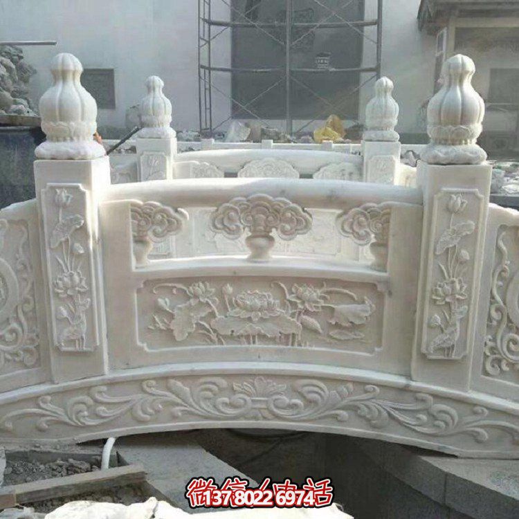 欣賞大理石雕塑的美景，玩轉(zhuǎn)庭院石拱橋