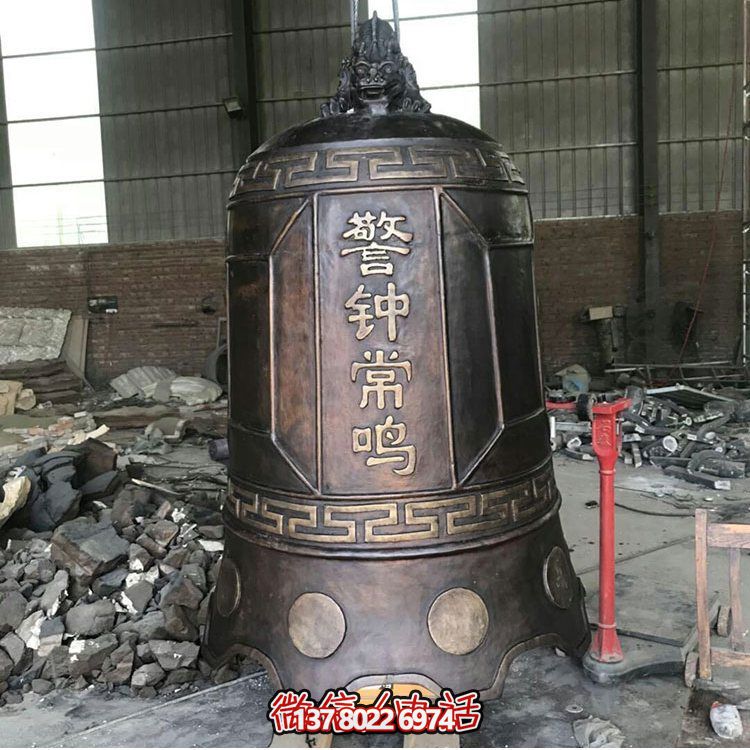 大型仿銅鐘玻璃鋼雕塑，給景區、寺廟、園林帶來更多美好