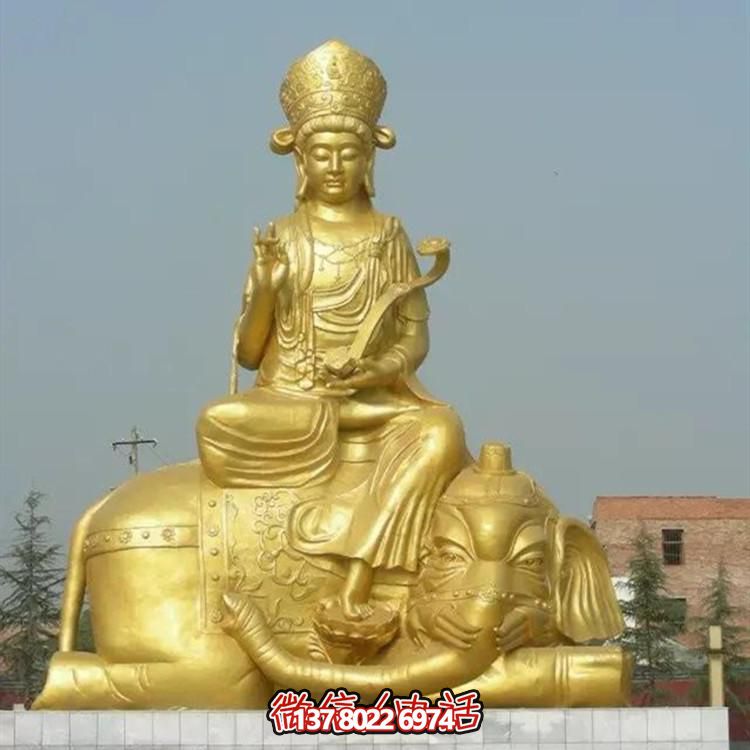 玻璃鋼雕塑文姝普賢，精致烤漆噴金大型景點裝飾