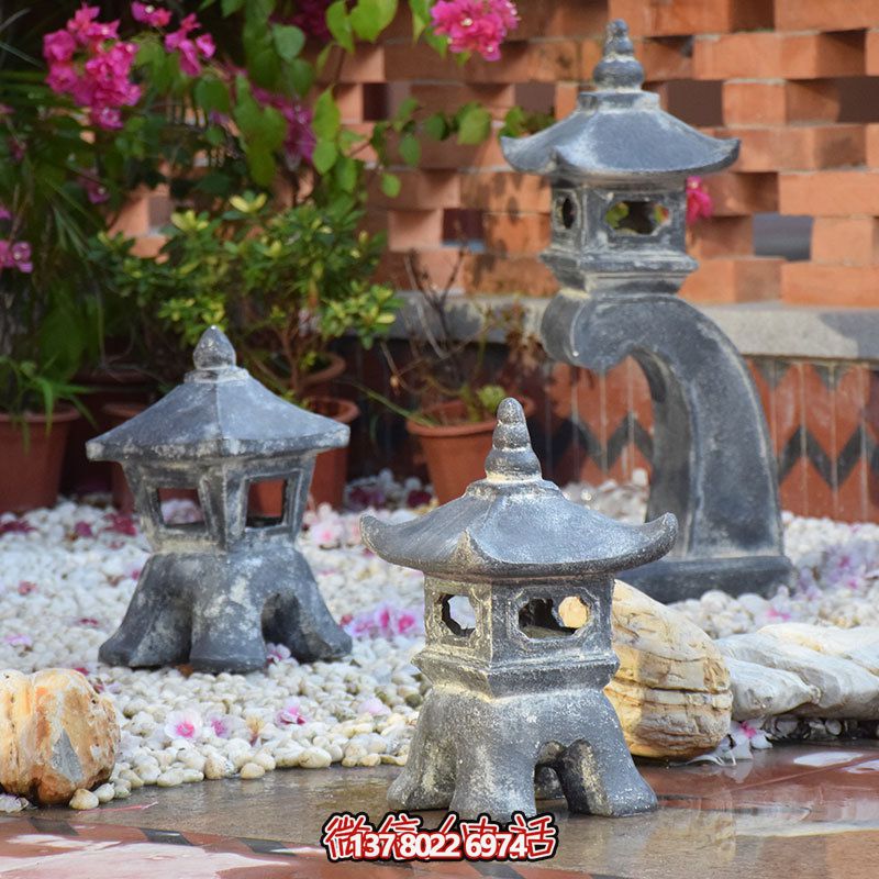 傳統日式風格宮燈裝飾，安置禪意擺件雕塑，為你的別墅和民宿增添創意