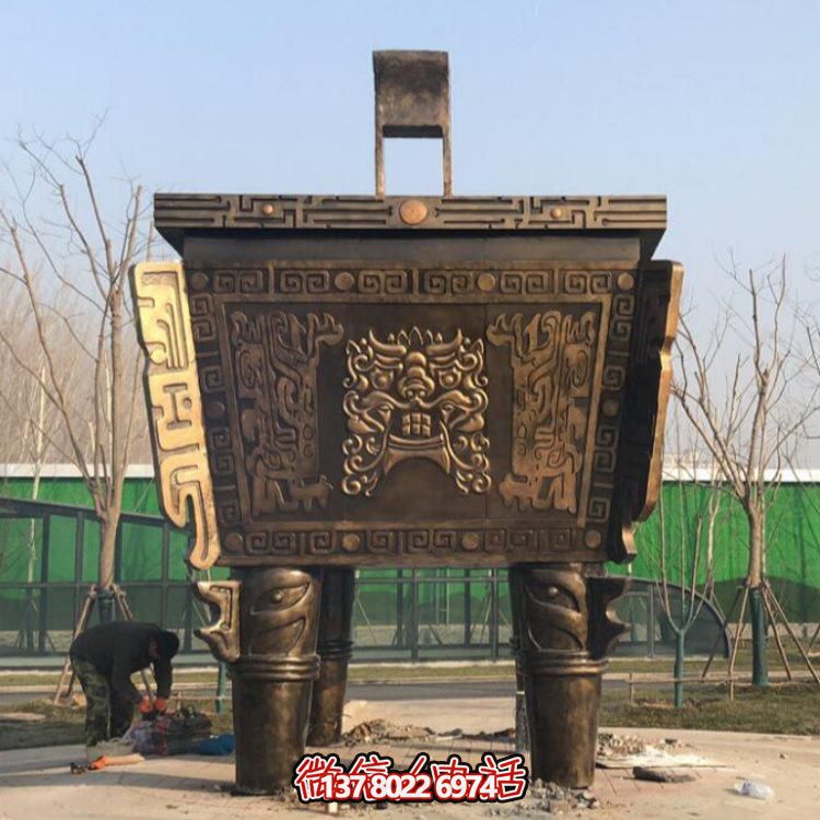 大型戶(hù)外銅鼎雕塑點(diǎn)綴你的園林景觀