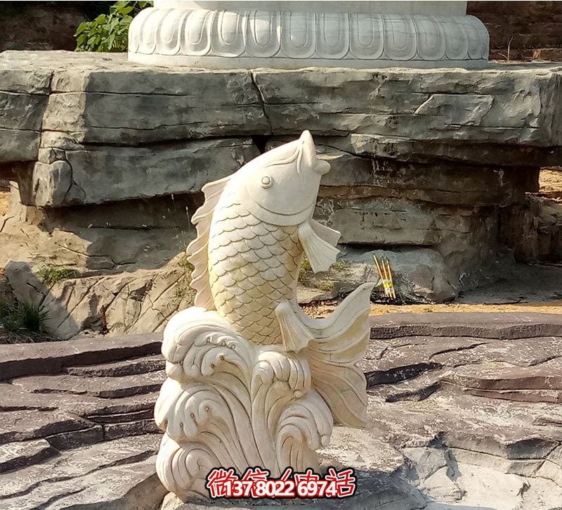 漢白玉石雕塑，點(diǎn)綴公園景觀(guān)，增添創(chuàng)意噴水裝置