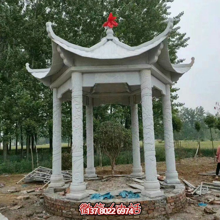 單層石涼亭，讓您擁有完美休閑空間