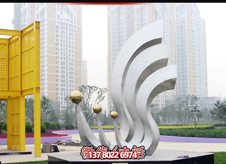 鳳凰不銹鋼雕塑，點(diǎn)亮公園廣場(chǎng)