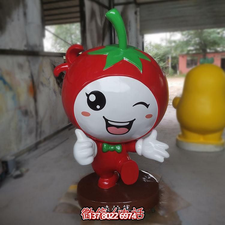 玻璃鋼雕刻卡通公仔擺件，新農村落景觀園林裝飾