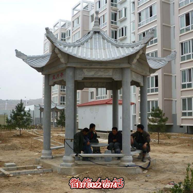 古典風情涼亭，點綴小區廣場，讓您休閑身心