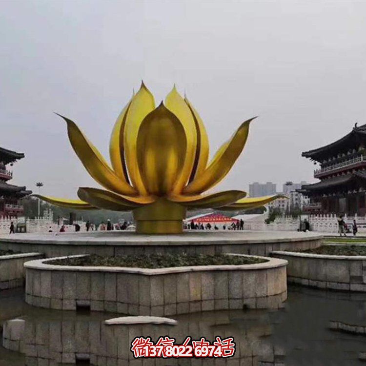 大型不銹鋼花朵景觀雕塑——點(diǎn)綴室外廣場