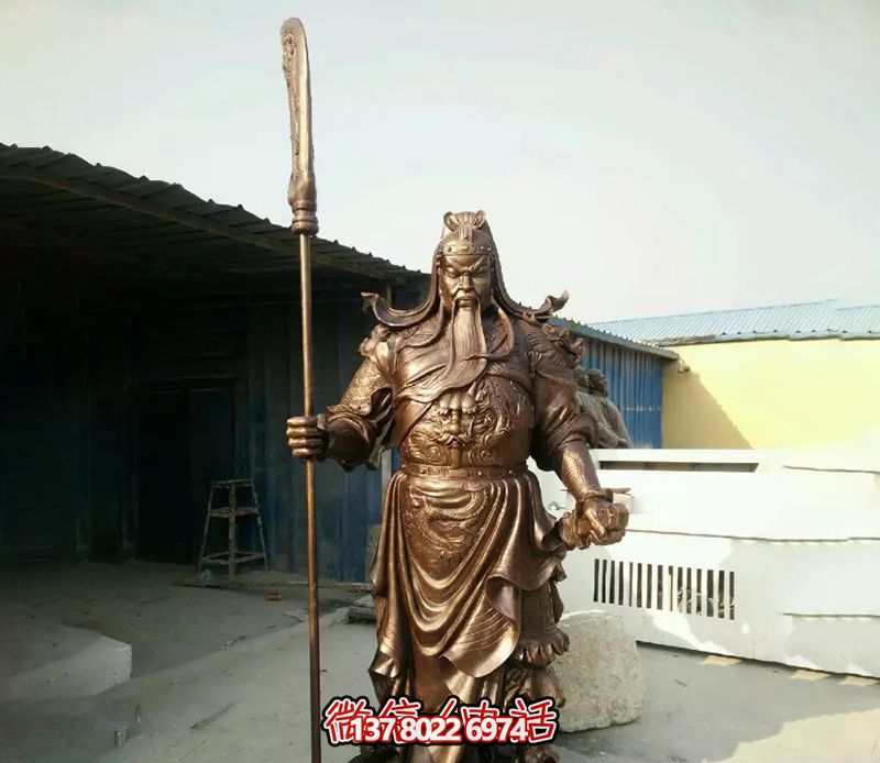 景區(qū)大型銅雕關公雕塑 景區(qū)大型銅雕關公雕塑