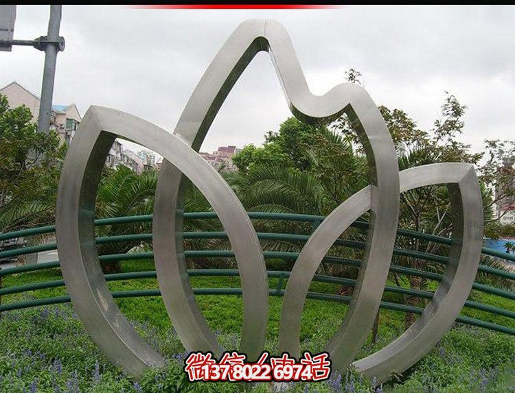 城市花園廣場抽象不銹鋼樹葉雕塑 城市花園廣場抽象不銹鋼樹葉雕塑