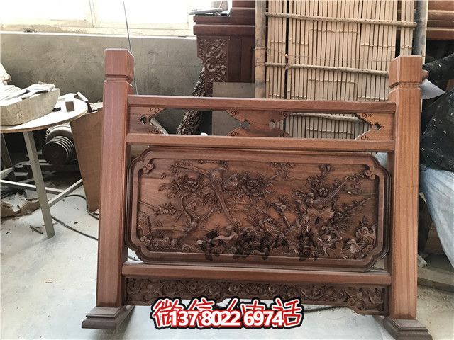 室內(nèi)別墅紅木浮雕花紋欄桿雕塑 室內(nèi)別墅紅木浮雕花紋欄桿雕塑
