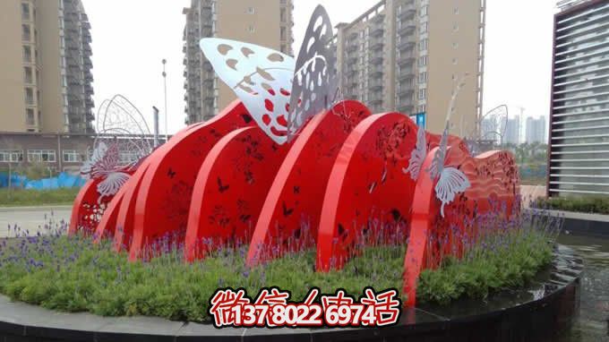 商場創(chuàng)意不銹鋼蝴蝶雕塑 商場創(chuàng)意不銹鋼蝴蝶雕塑