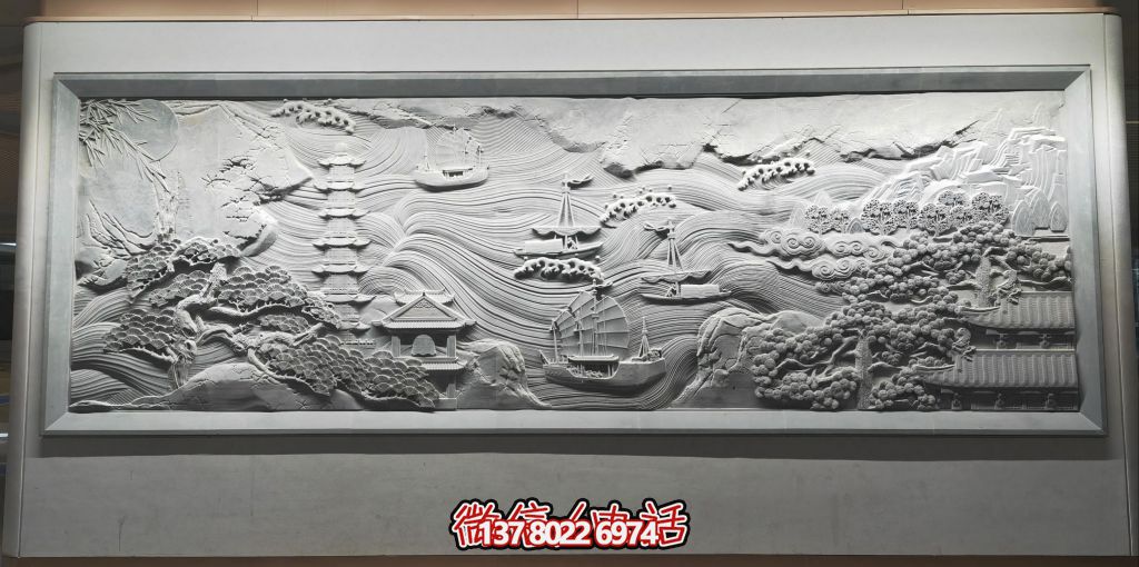 古韻山海景，帆影塔光共逸興